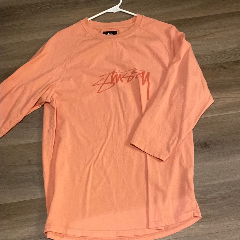 Stussy Orange Long Sleeve Tee